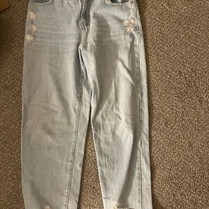Light Blue Distressed Women Jeans